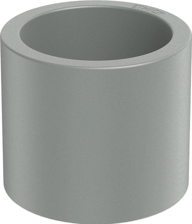 Produktbild Ethick Moderner Blumentopf Rund Ø38cm in Beton-Grau, Pflanzkübel 19L aus Kunststoff für Innen & Aussen (38 x 32 cm)