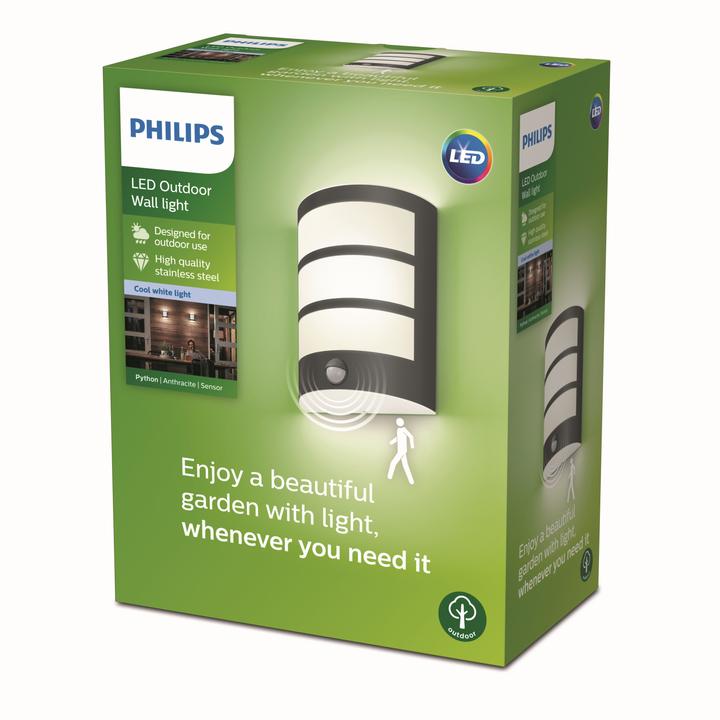 Image du produit Philips Applique murale Python (600 lm, IP44)