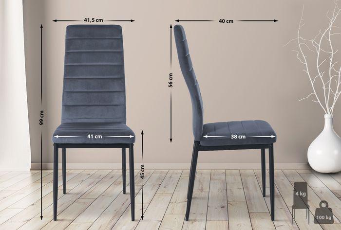 Produktbild Swisshandel24 6er Set Mayfair Samt