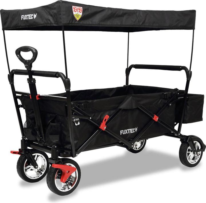 Actual product image Fuxtec Bollerwagen FX-CT500 "VfB Stuttgart"-Edition mit Sonnendach