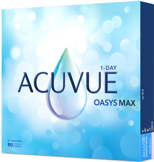 Produktbild Acuvue Oasys Max (-8, Tageslinse, 90 Stück, Sphärisch)