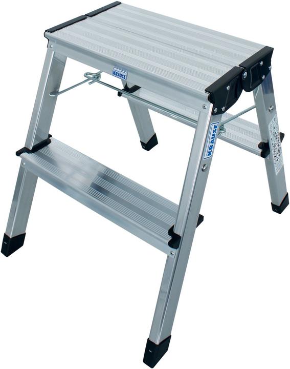 Krause KRAU 130013 Treppy Miniltr. schwarz (Klapptritt, 51 cm)