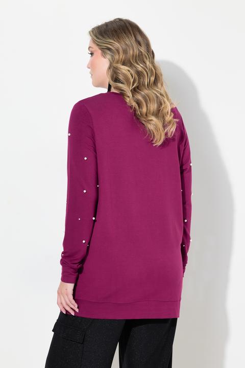 Produktbild Miamoda Sweatshirt, Zierperlen, Langarm (46)