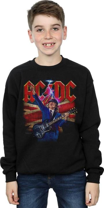 Actual product image AC/DC Boys Angus Union Flag Lightning Sweatshirt (152, 158)