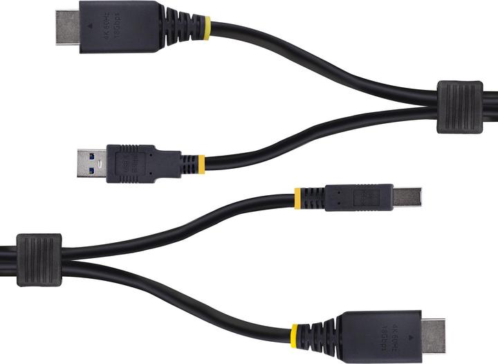 Image du produit StarTech .com HU12210-KVM-CABLE, 3,1 m, USB, USB, HDMI, Noir, HDMI + USB 3.2 Gen 1 Type-A