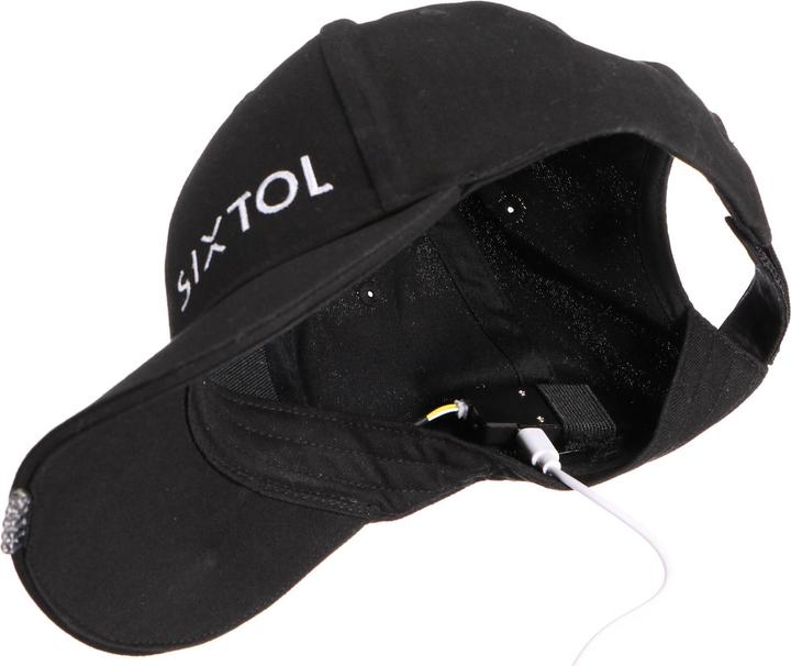 Sixtol Cap with LED light B-CAP 25lm, rechargeable, USB, universal size, black (25 lm)