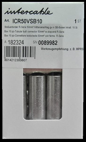 Produktbild Intercable Stossverbinder ICR50VSB10 50qmm m.Mittenanschlag SB-Boxen In.:10S