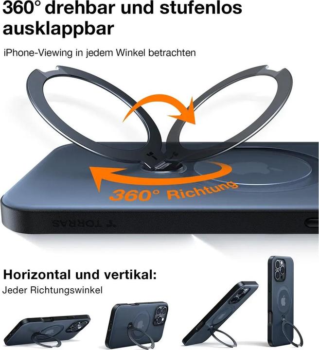 Produktbild Torras Upro Ostand Spin (Apple iPhone 16 Pro Max)