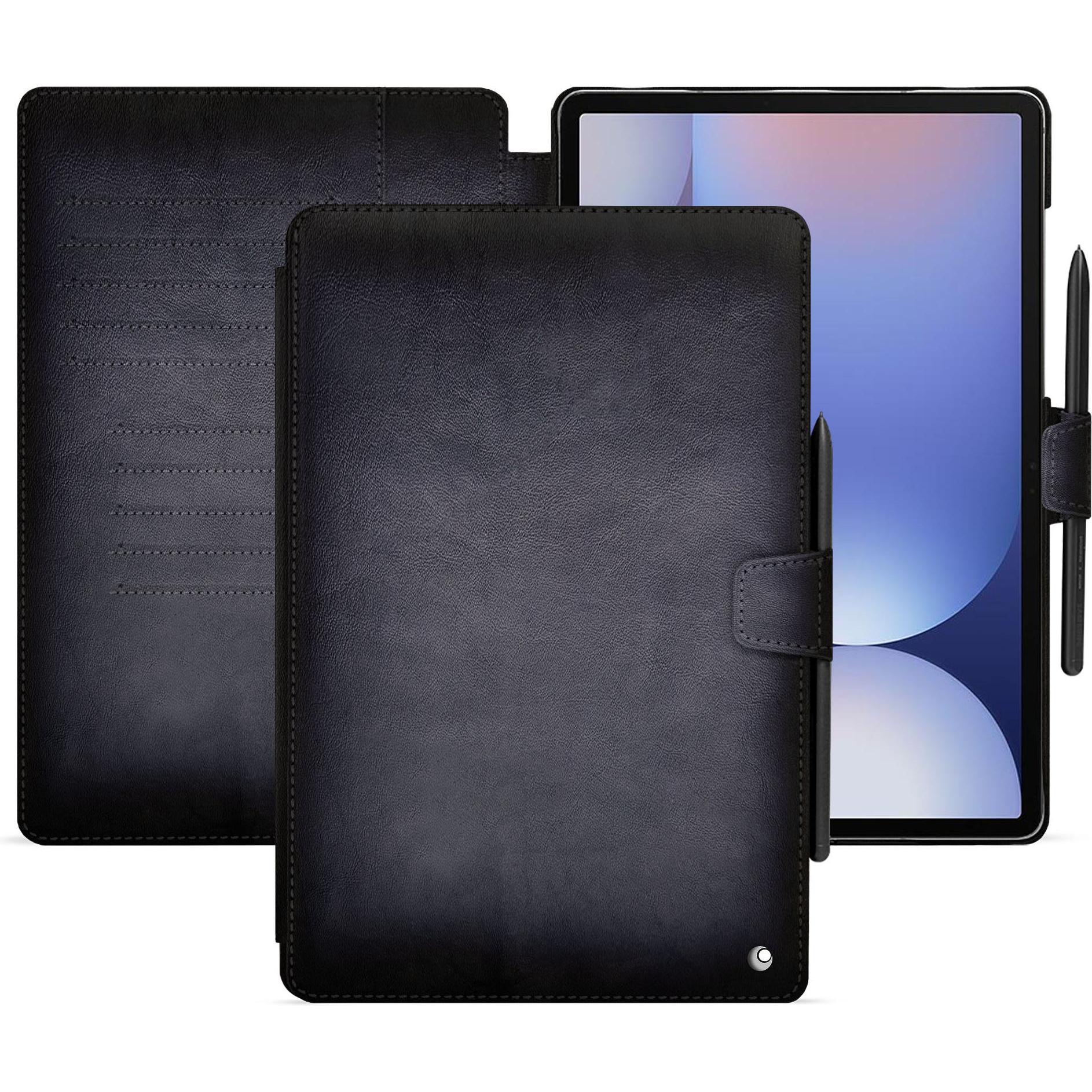 Noreve Lederschutzhülle für Samsung Galaxy Tab S10+ (Galaxy Tab S10+), Tablet Hülle, Grau