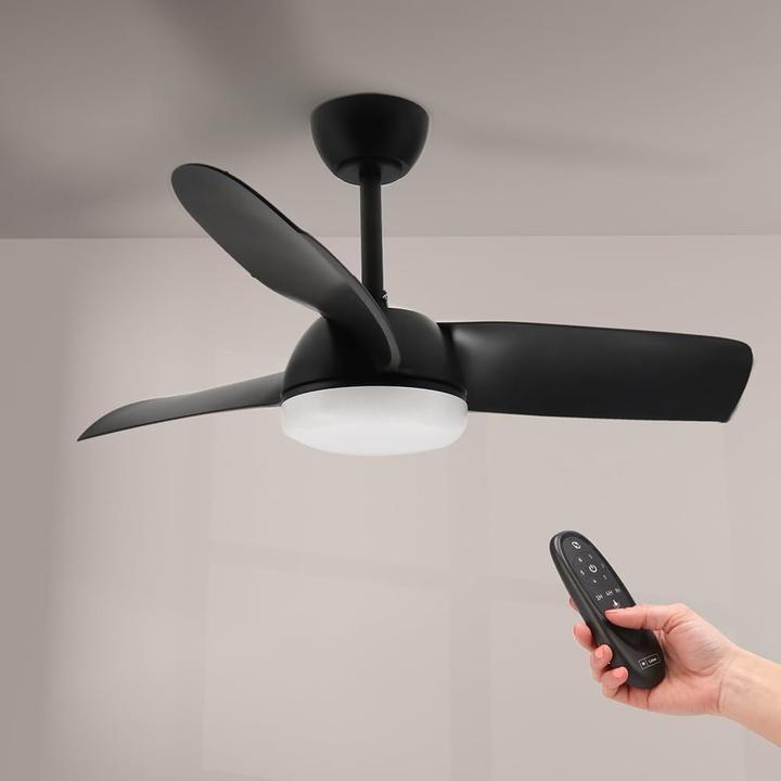 Produktbild M Mimotec Ceiling Fan with LED Light, Remote Control, 6 Speeds, Silent DC Motor, Summer-Winter Function, Timer