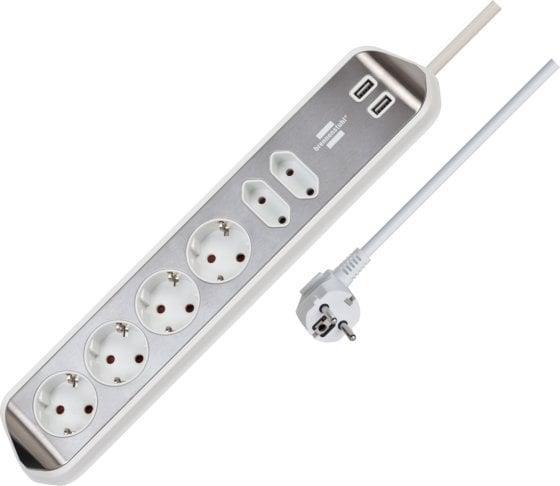 Produktbild Brennenstuhl estilo Eckstedoleiste 6-fach (6x, CEE 7/16, 2 m)