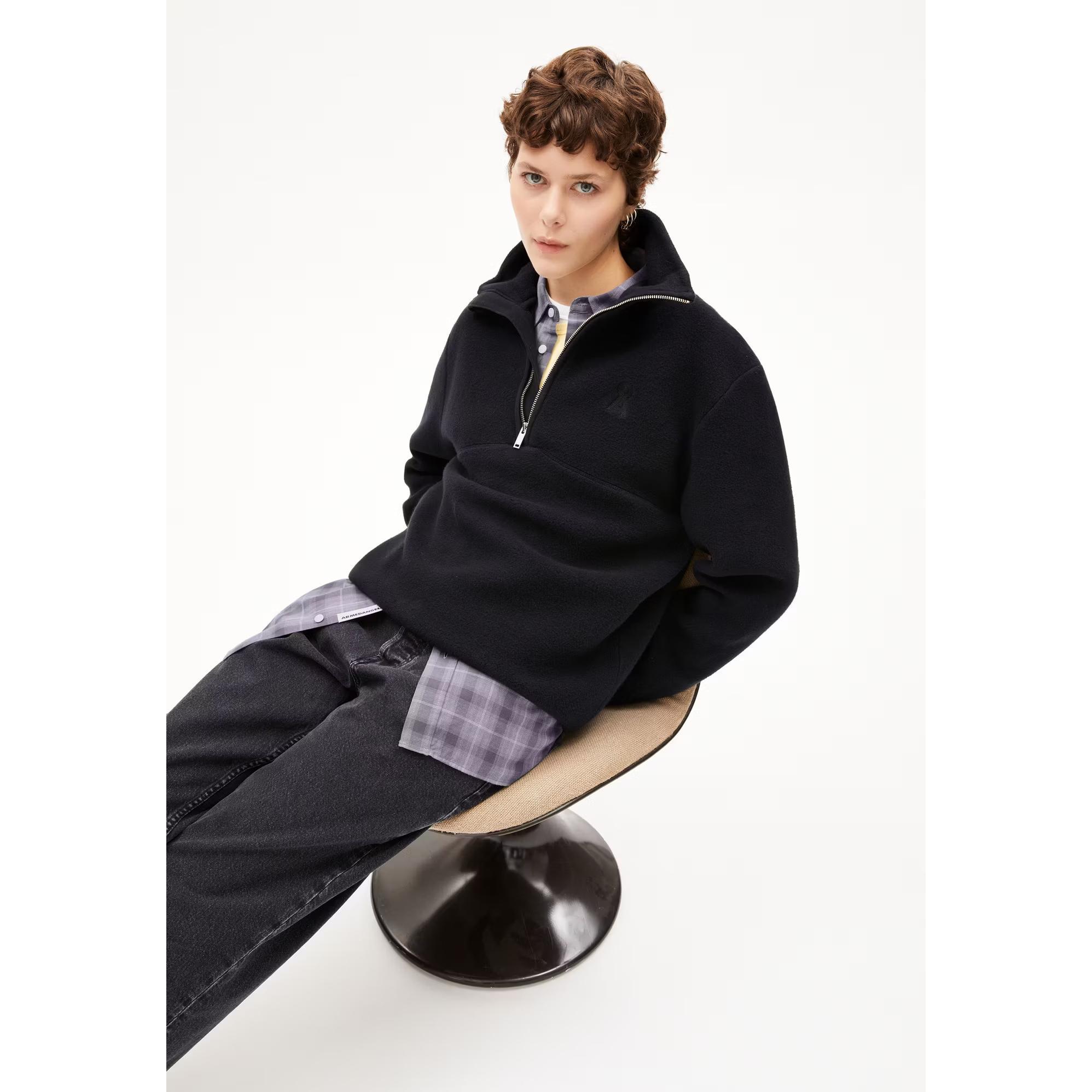 Thumbnail - Armedangels, Damen, Pullover, Haarleenaa, Schwarz, (S)