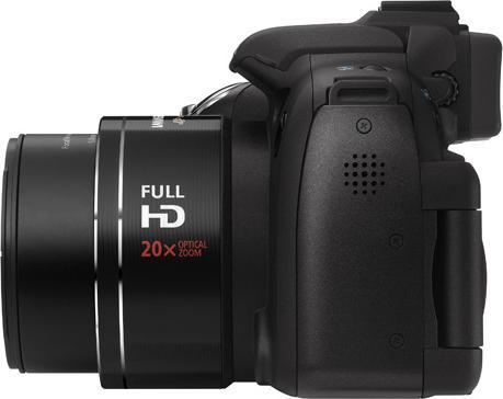 Canon PowerShot SX1 IS, 10 Mpixel, 20 x zoom, zwart (1/2,3'')