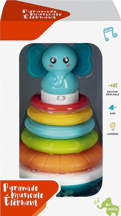 Actual product image Winfun Musical Elephant Pyramid