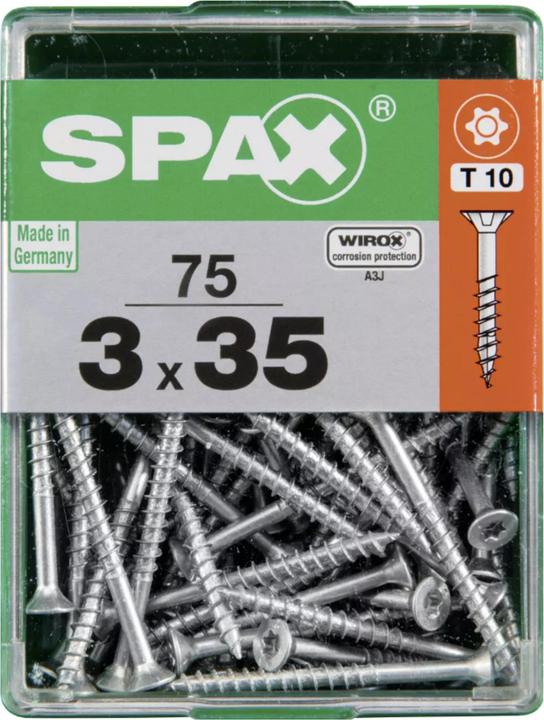 Produktbild Spax DIY Universal Senkkopf T-STAR plus TGW WIROX A9J 4x30 S 20 St. (20 Schrauben pro Stück)