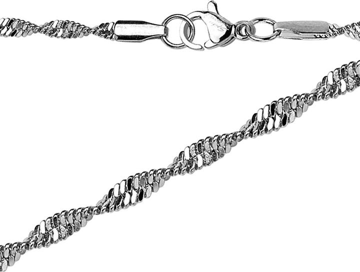 Image du produit Star Piercing Kette Singapur silber (sans laiton, Acier chirurgical 316L)