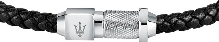 Produktbild Maserati Leather Armband (21.50 cm, Edelstahl, Leder, Recycelt)