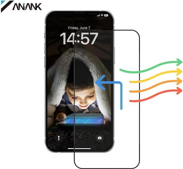 Actual product image Anank 2.5D Transparentes EyeSafe Edition - Anti-Blaulicht Panzerglas für iPhone 16 (1 Piece, Apple iPhone 16)