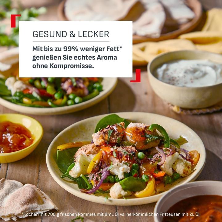 Immagine prodotto Tefal EY9018 Dual Easy Fry Doppelkammer Heissluftfritteuse