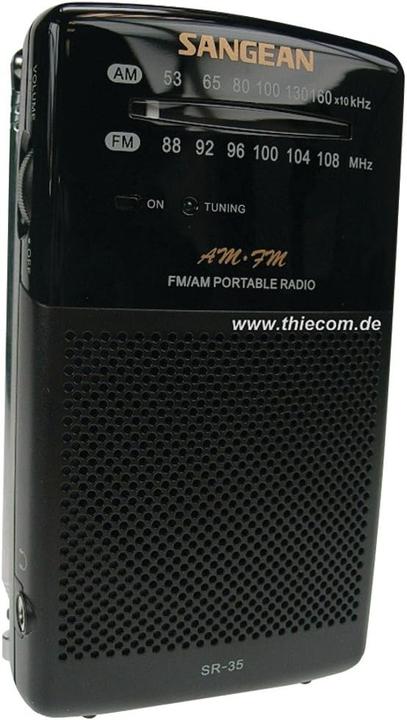 Actual product image Sangean SR-35 pocket radio (AM, FM)