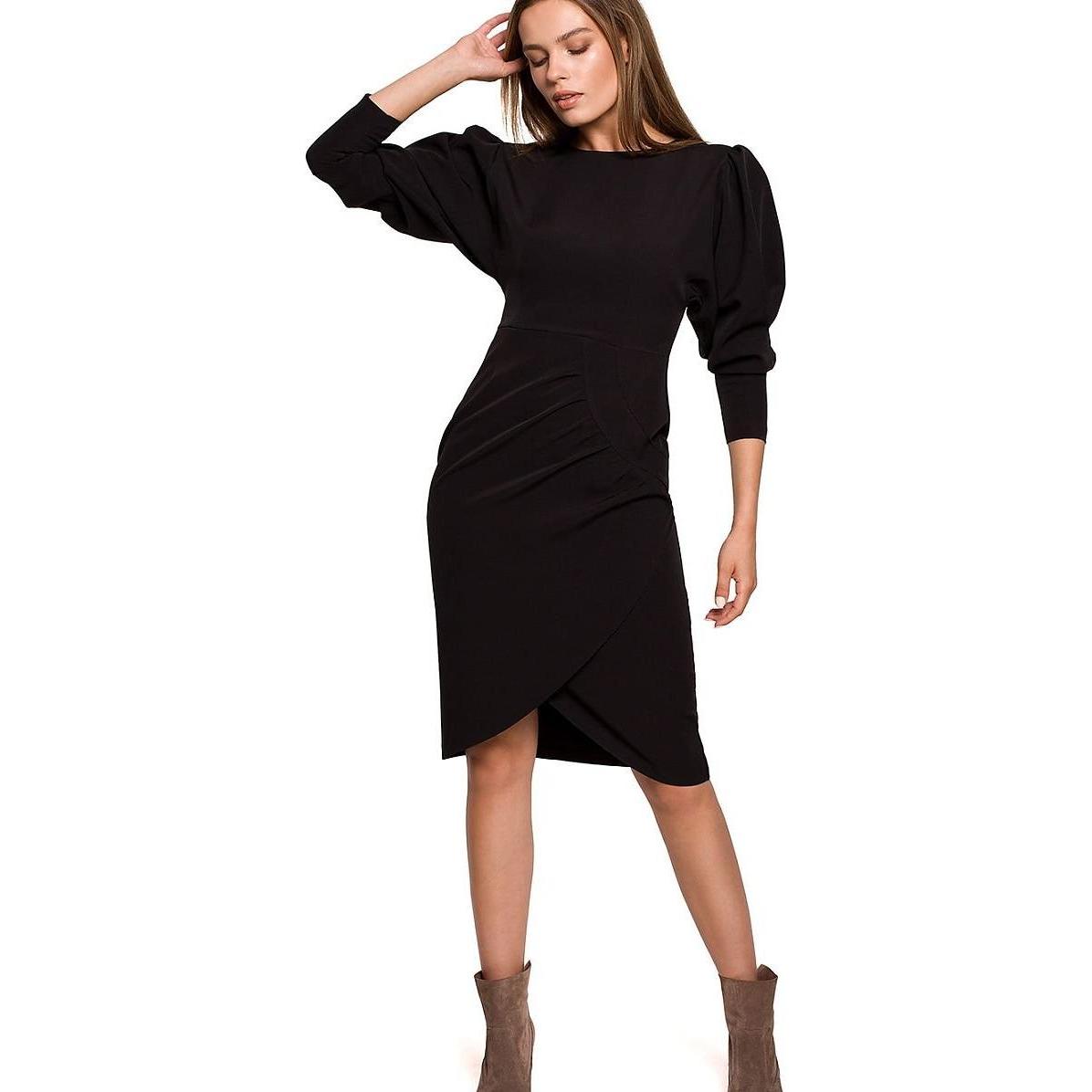 Stylove, Kleider, Alltagskleid, Schwarz, (XXL)
