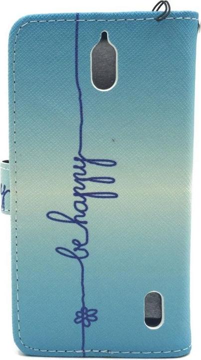 Produktbild König Design Schutz Hülle für Huawei Y625 Be Happy Blau Tasche Case Cover + 1 Panzer Schutz Glas Neu (Huawei Y625)