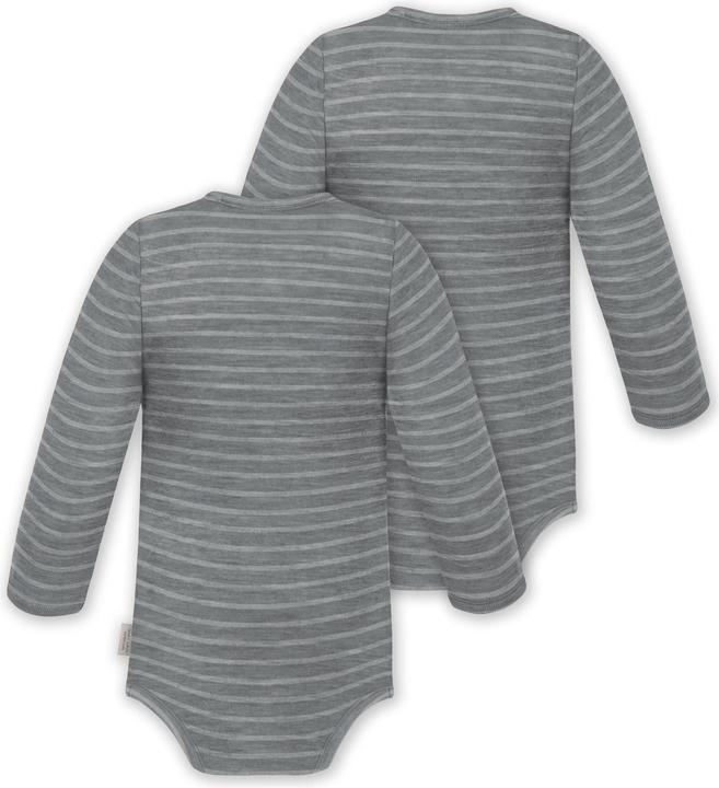 Produktbild Normani 2er Pack Baby Merino Body Langarm „Auckland" - 9369 (80)