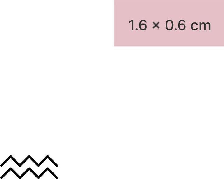 Actual product image minink Temporary tattoo - Aquarius