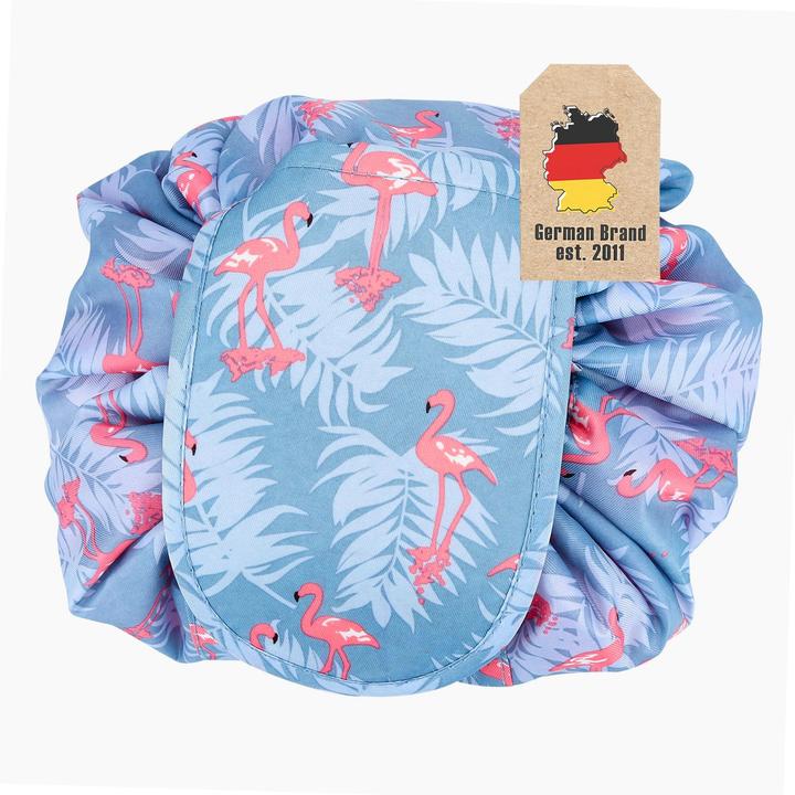 Produktbild Intirilife Kosmetiktasche in GRAU ROSA FLAMINGO