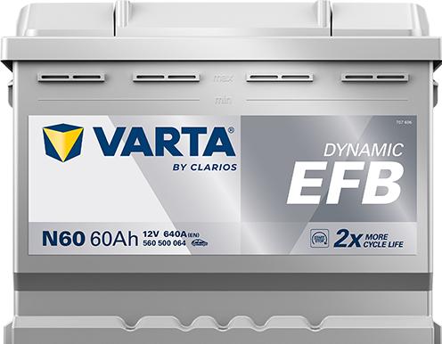 Image du produit Varta N60 Blue Dynamic (12 V, 60 Ah, 640 A)
