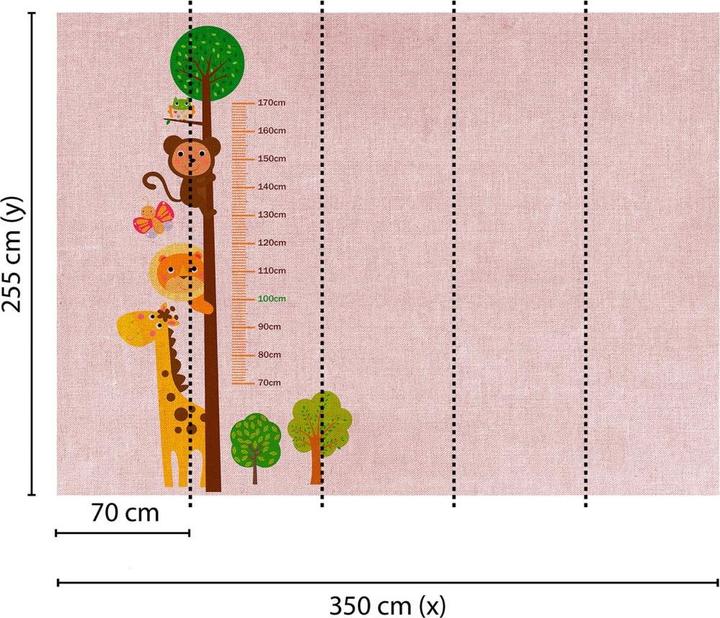 Immagine prodotto Livingwalls Designwalls Kids Grow Stick Nursery (350 x 255 cm)