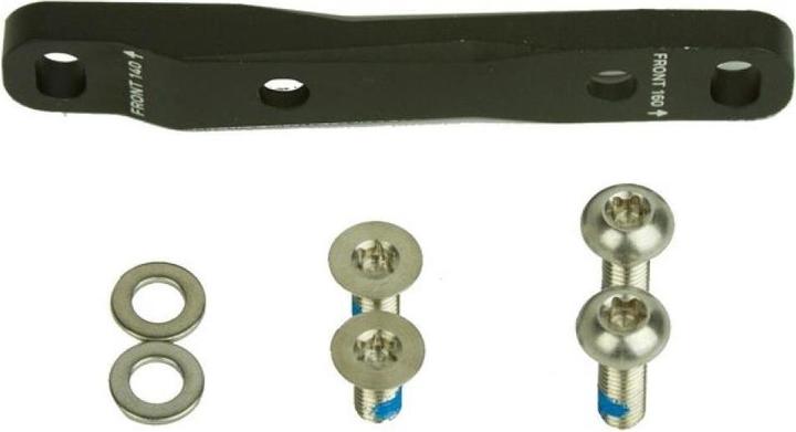 Actual product image Sram Flat Mount disc brake adapter 0F/20F front 160mm/140mm rotor