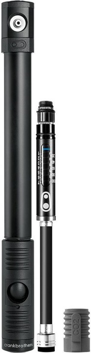 Crankbrothers Klic HP CO2-Pumpe inkl. Rahhalter analoger Manometer