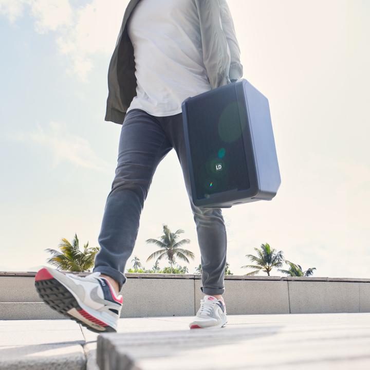 Image du produit LD Systems ANNY® 8 - Enceinte portable Bluetooth® PA avec batterie et table de mixage, Stage Black (Actif, 1x 80 W)