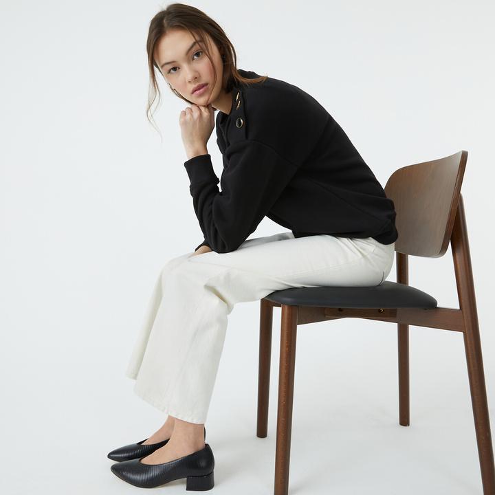 Produktbild La Redoute Collections Sweatjacke mit rundem Ausschnitt (S)