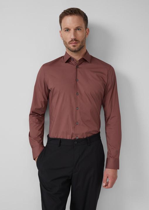 Immagine prodotto s.Oliver Tailored Fit: Baumwollstretch-Hemd mit Kentkragen (44)