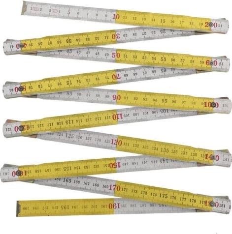 Produktbild Benson Faltlineal 2 Meter Holz Holzstab