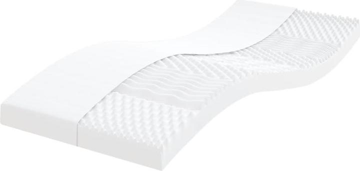 Actual product image VidaXL Schaumstoffmatratze 100 x 210 cm 7-Zonen Härtegrad 20 ILD (100 x 210 cm, Foam core)