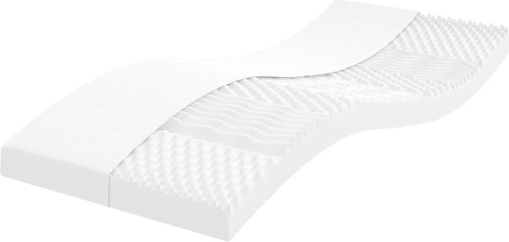 Produktbild VidaXL Schaumstoffmatratze 100 x 210 cm 7-Zonen Härtegrad 20 ILD (100 x 210 cm, Schaumstoffkern)