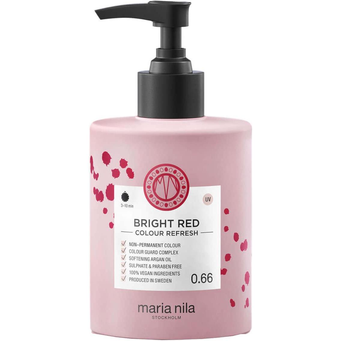 Maria Nila, Haarmaske, Colour Refresh - Bright Red 0.66 (100 ml)