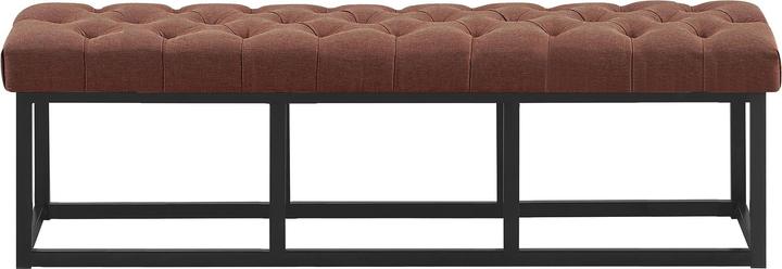 Actual product image Swisshandel24 Bench Amun fabric B150, brown (150 cm)