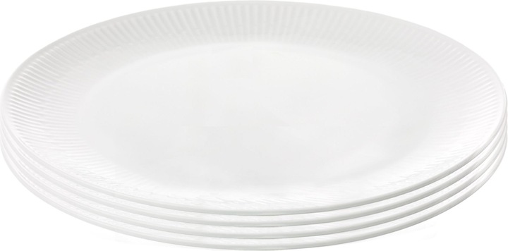 Produktbild Aida Relief - Set of 4 - White lunch plate - 22 cm (35186) (4 x, 22 cm)