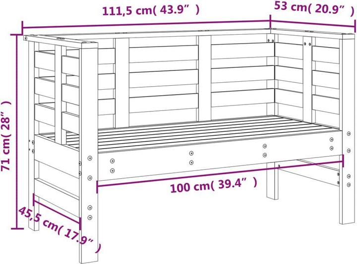 Produktbild vidaXL Gartenbank