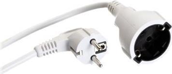 Actual product image Value Protective contact extension cable, 230VAC, white, 5.0 m (5 m, CEE 7/3)