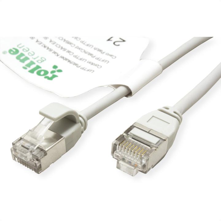 Produktbild Roline U/FTP Patchkabel Kat.6A (Class EA), LSOH, slim (CAT6a, 0.15 m)