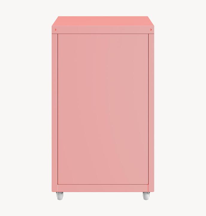 Produktbild En.Casa Rollcontainer Kökar mit 3 Schubladen 48x28x41 cm Rosa (48 x 28 x 41 cm)