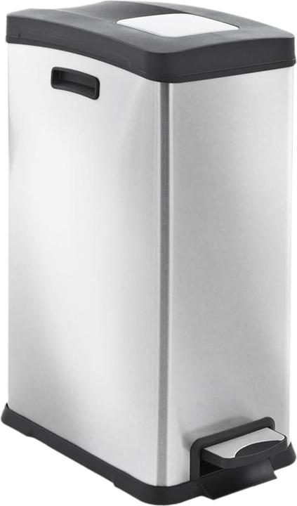 Produktbild kaiserkraft Tretabfallsammler aus Edelstahl (30 l)
