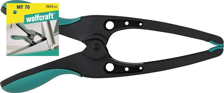 wolfcraft Puntige veerklem MT (70 mm)
