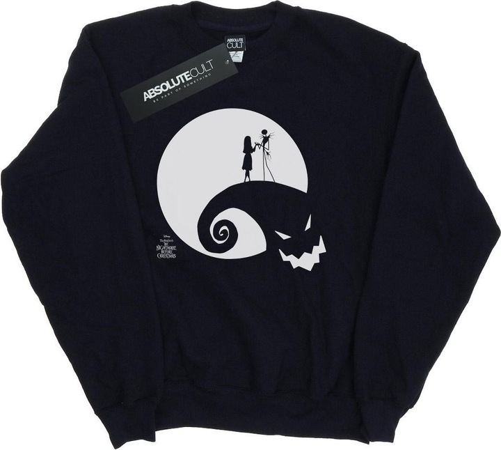 Actual product image Disney Womens/Ladies Nightmare Before Christmas Moon Oogie Boogie Sweatshirt (M)