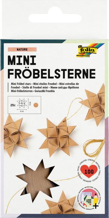 Actual product image Folia Folding Paper Strips NATURE for Mini Fr "bel Stars (100x)